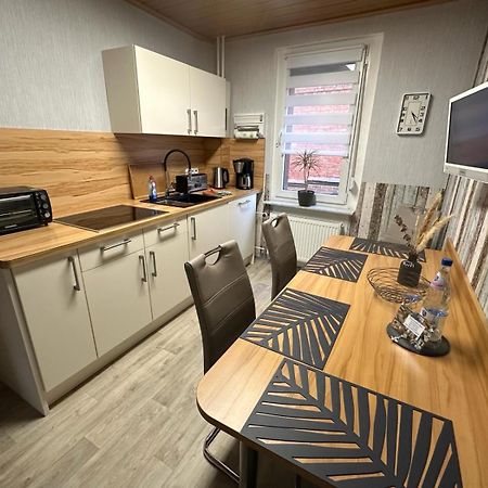 Christels Ferienwohnung 2 In Thale Mit Ueberdachter Terrasse, Kueche Mit Tv & Geschirrspueler エクステリア 写真