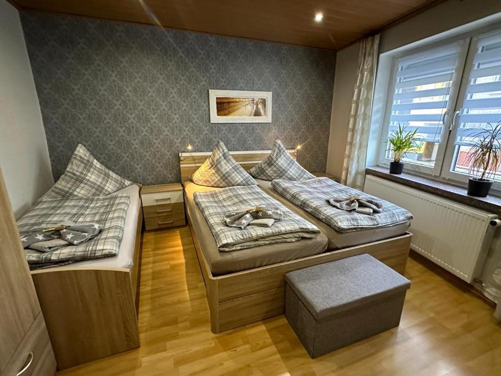 Christels Ferienwohnung 2 In Thale Mit Ueberdachter Terrasse, Kueche Mit Tv & Geschirrspueler エクステリア 写真