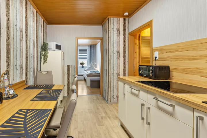 Christels Ferienwohnung 2 In Thale Mit Ueberdachter Terrasse, Kueche Mit Tv & Geschirrspueler エクステリア 写真